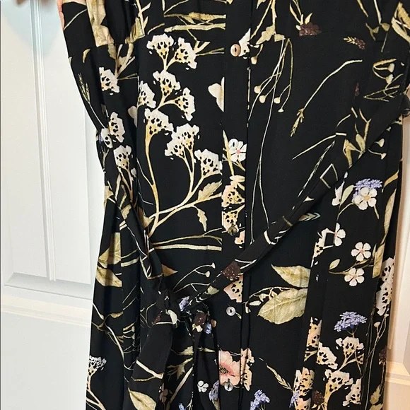 H&M Floral Midi Dress with Pink Accents XXL - Picture 3 of 7